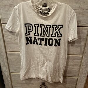 Pink Nation White T-Shirt